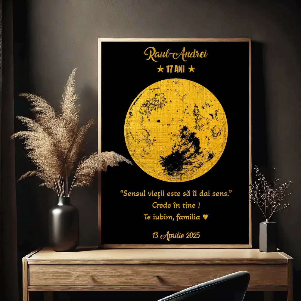 Tablou Golden MOON