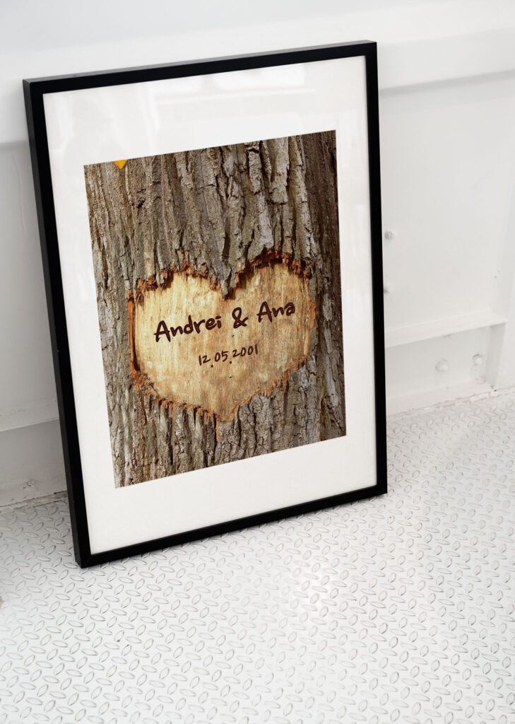 Tablou personalizat / Canvas Copac cu numele vostru