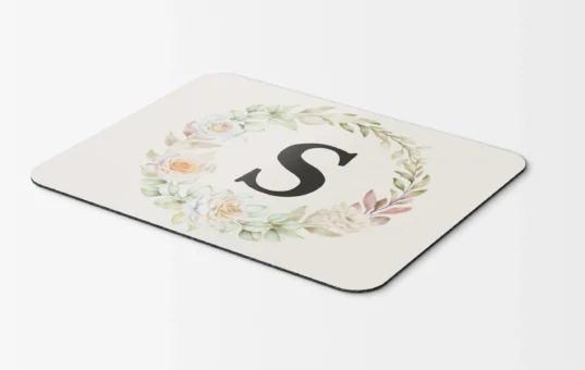 Mouse pad personalizat cu inițială - imagine 2