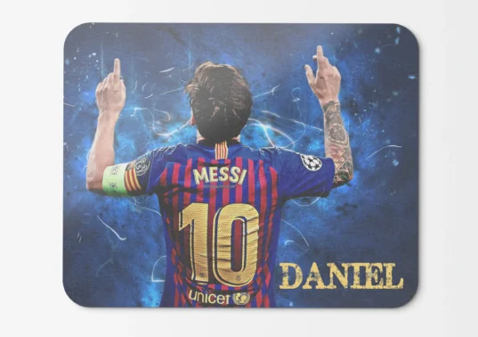 Mouse pad personalizat MESSI cu nume - imagine 2