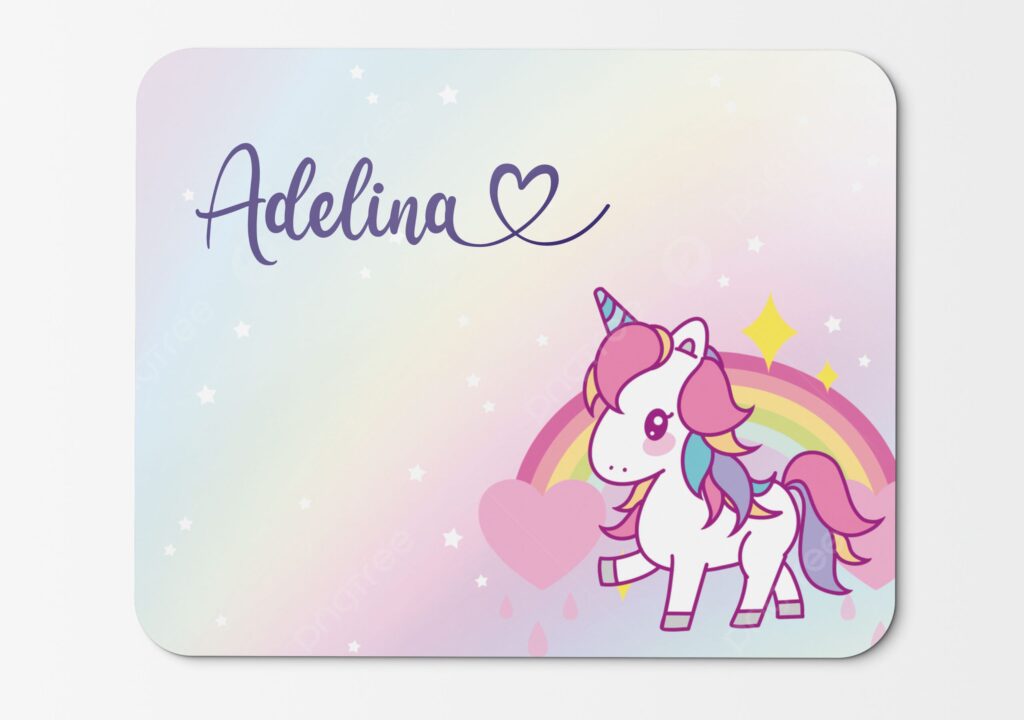 Mouse pad personalizat Rainbow Unicorn