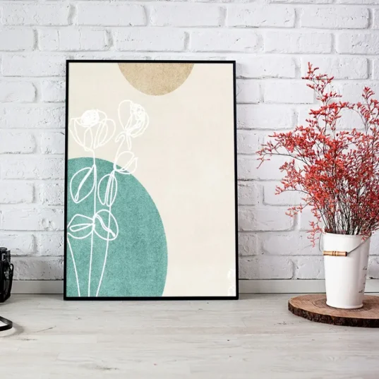 Tablou Abstract Geometric Floral 01 - imagine 8