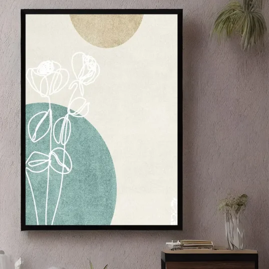 Tablou Abstract Geometric Floral 01 - imagine 7