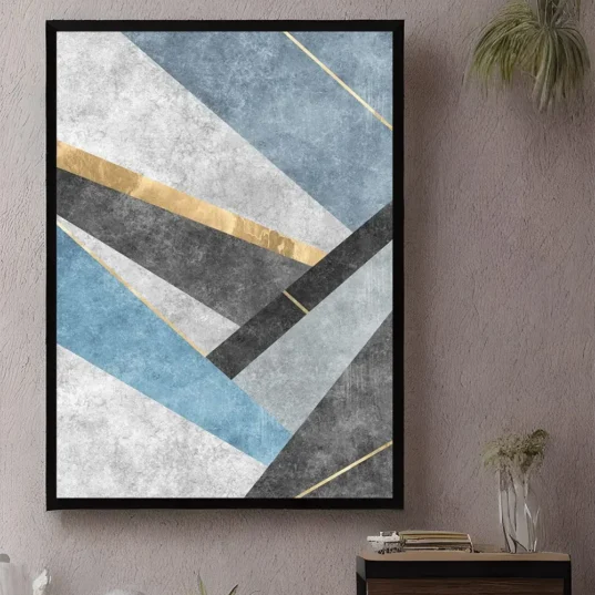 Tablou Abstract Geometric Floral 08 - imagine 8