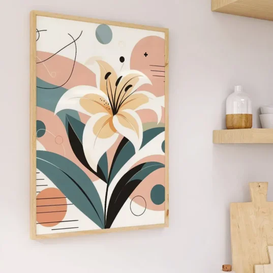 Tablou Arta Abstract Floral 12 - imagine 5