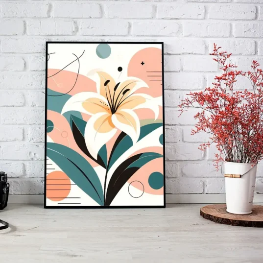 Tablou Arta Abstract Floral 12 - imagine 2