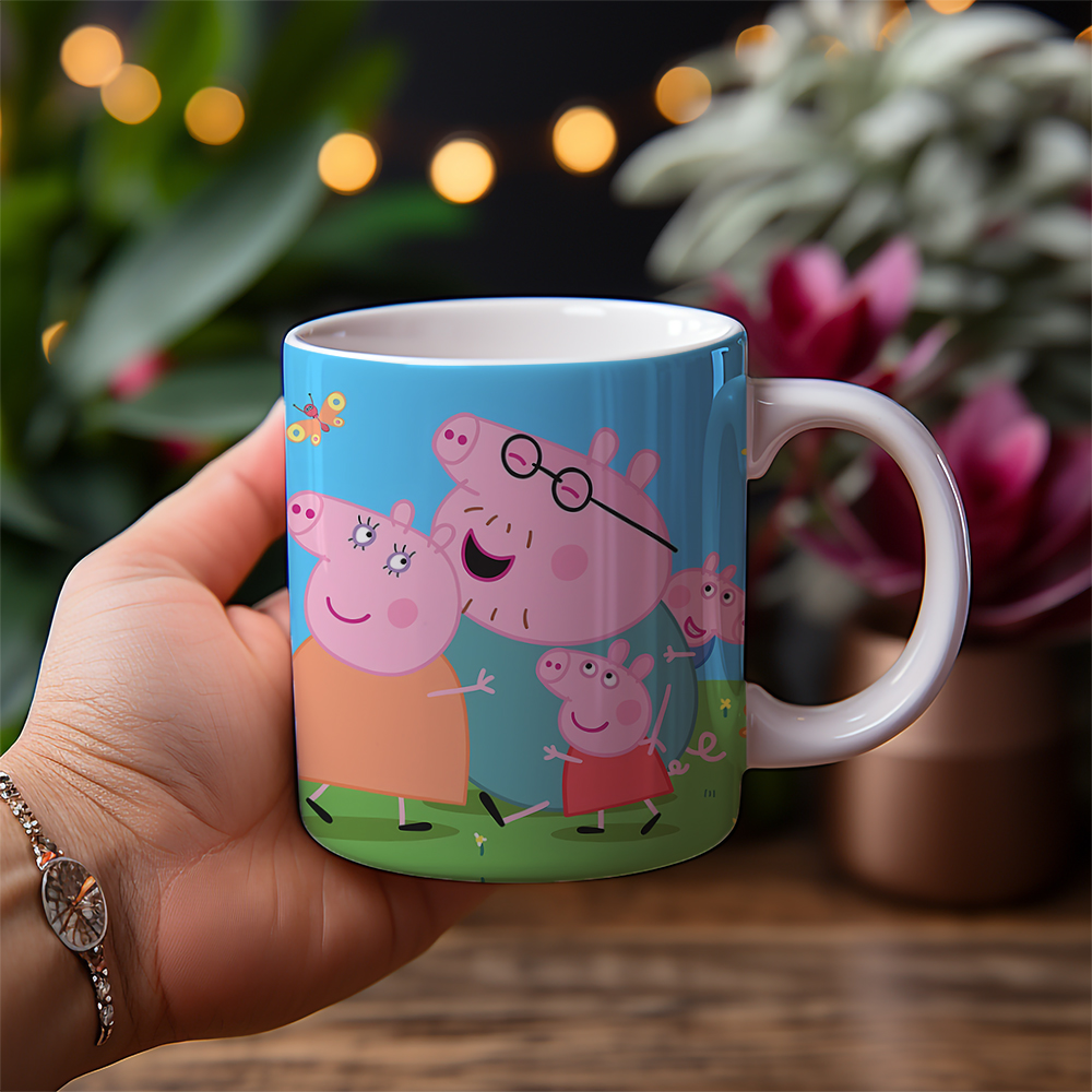 Cana personalizata model Peppa Pig 001 - imagine 2