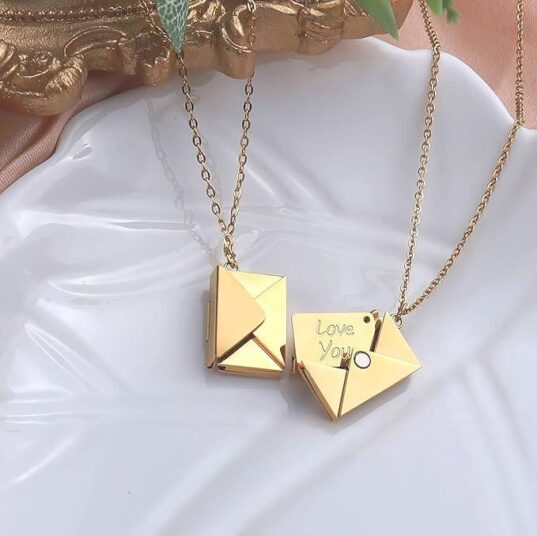 Lantisor tip scrisoare I love You - imagine 4