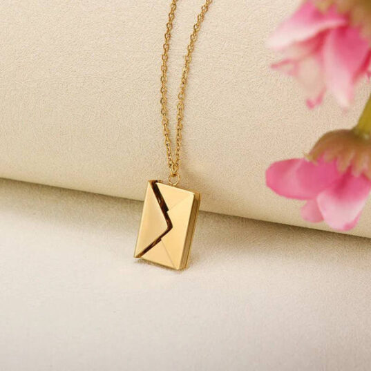 Lantisor tip scrisoare I love You - imagine 6