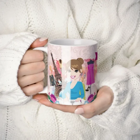 cana personalizata pentru designer
