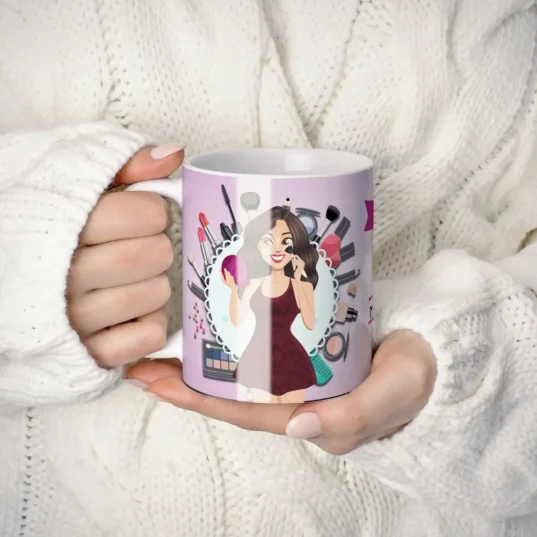 cana personalizata pentru make-up artista