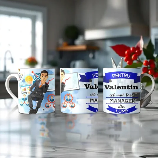 cana personalizata pentru manager