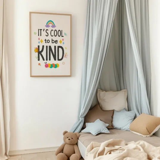 tablou motivational pentru camera copilului