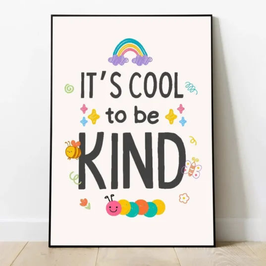 tablou motivational pentru camera copilului