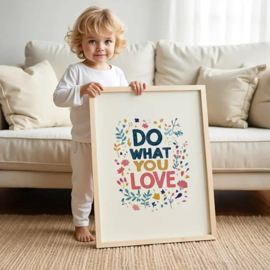 tablou motivational pentru camera copilului