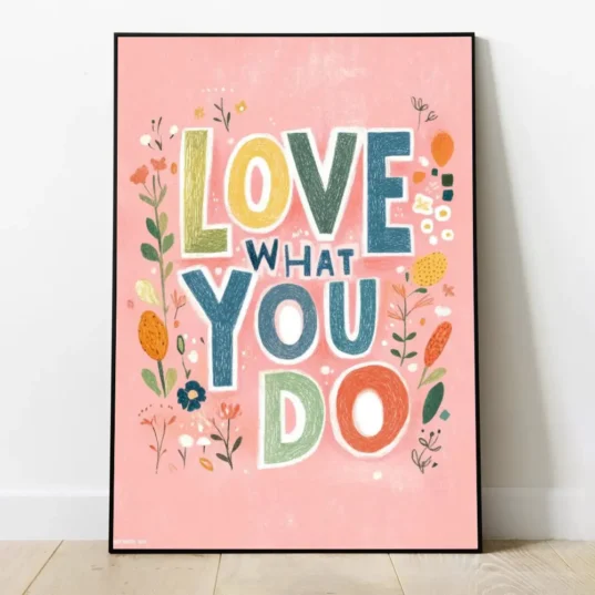 tablou motivational pentru camera copilului