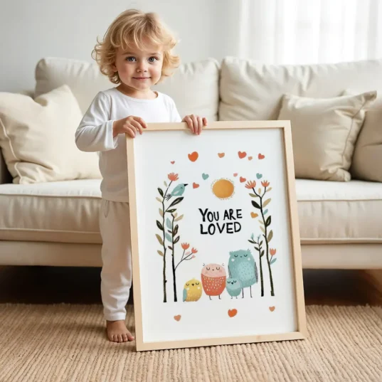 tablou motivational pentru camera copilului