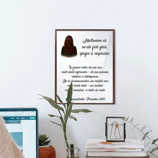 Placheta lemn personalizata