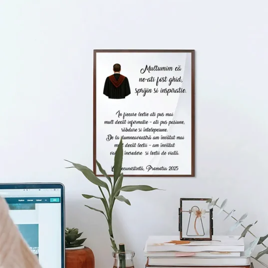Placheta lemn personalizata